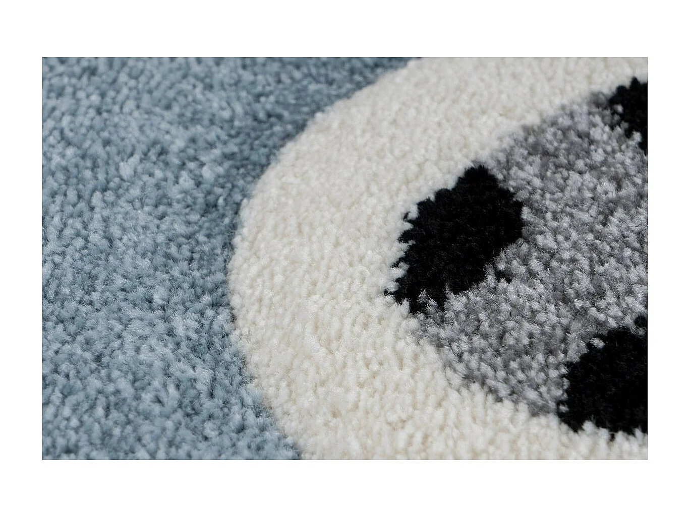 Tapis de Chambre Enfant Ours Polaire "Leonora" Bleu 80 x 150 cm