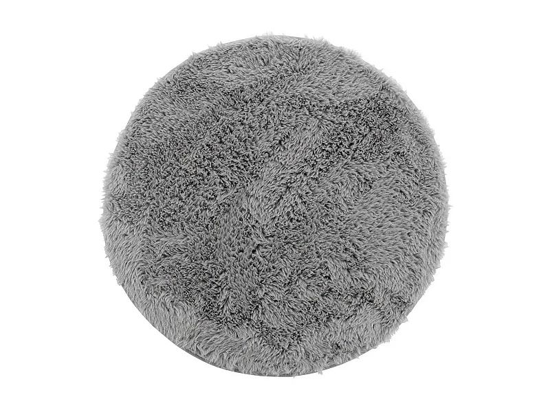 Tapis Imitation Fourrure Enfant "Queeny" 90cm Gris