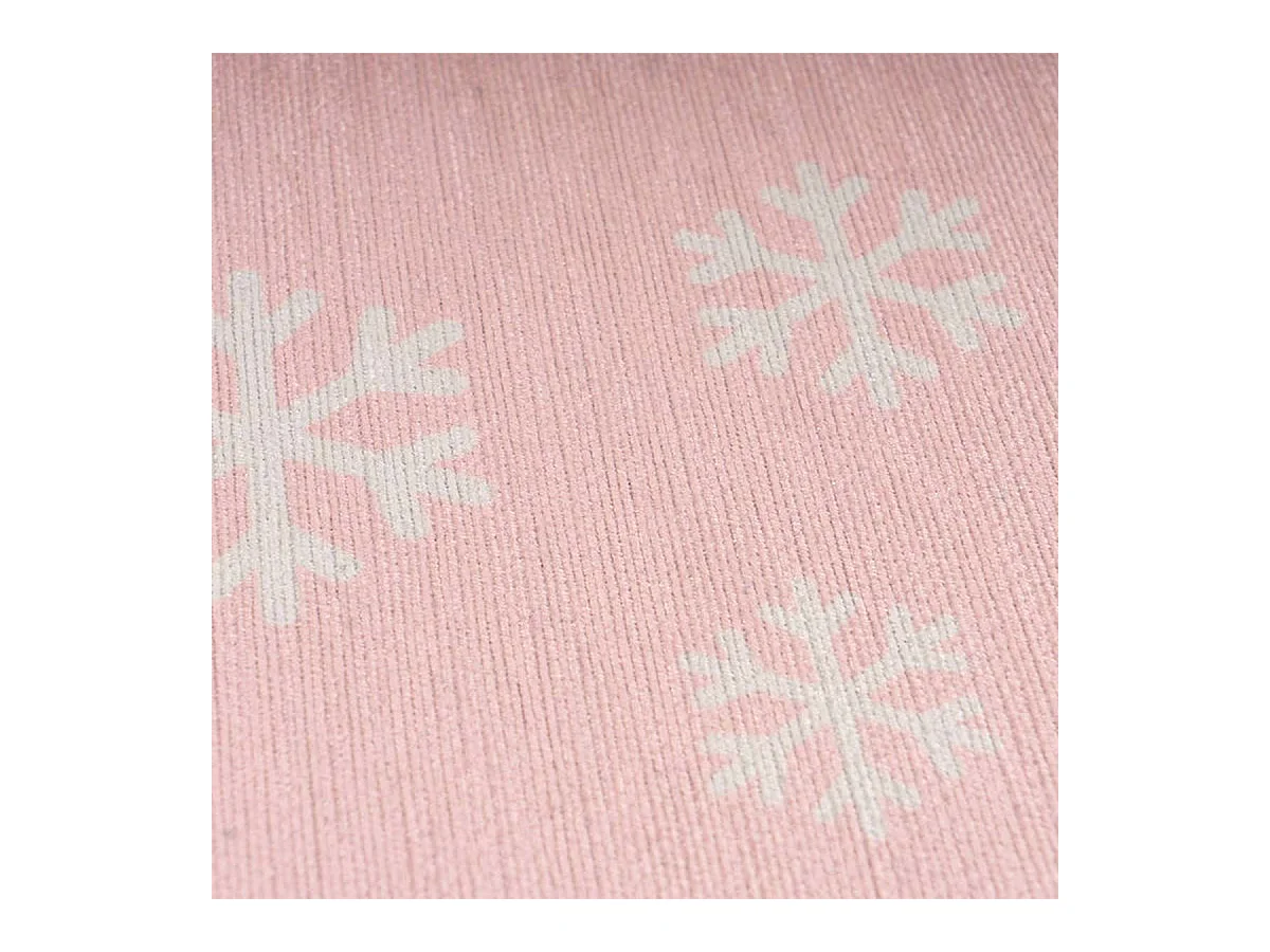Tapis Rond Enfant Imprimé "Bambini VIII" 160cm Rose