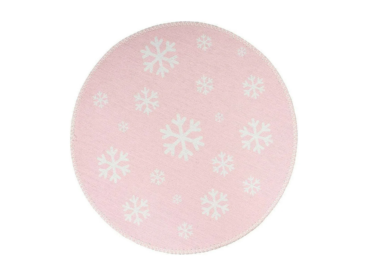 Tapis Rond Enfant Imprimé "Bambini VIII" 160cm Rose
