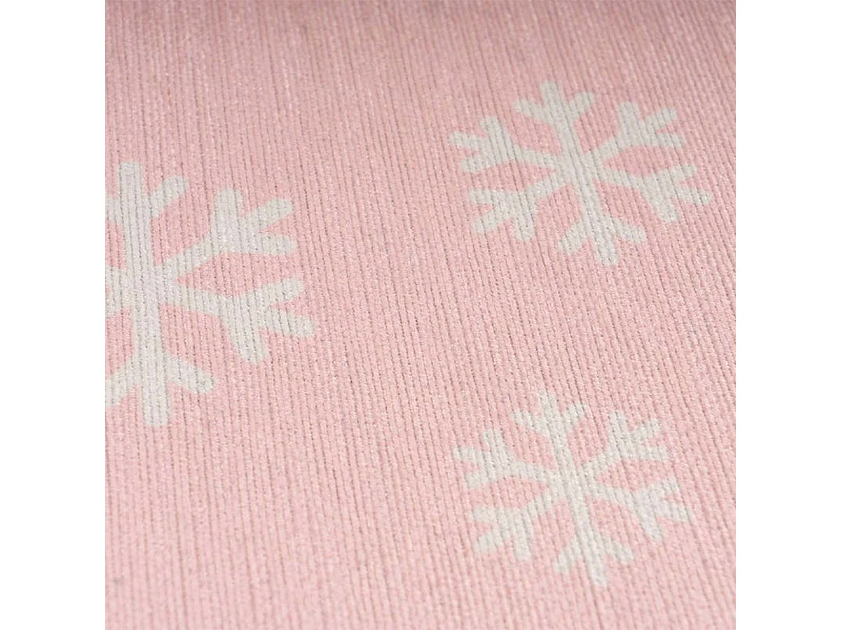 Tapis Rond Enfant Imprimé "Bambini VIII" 160cm Rose