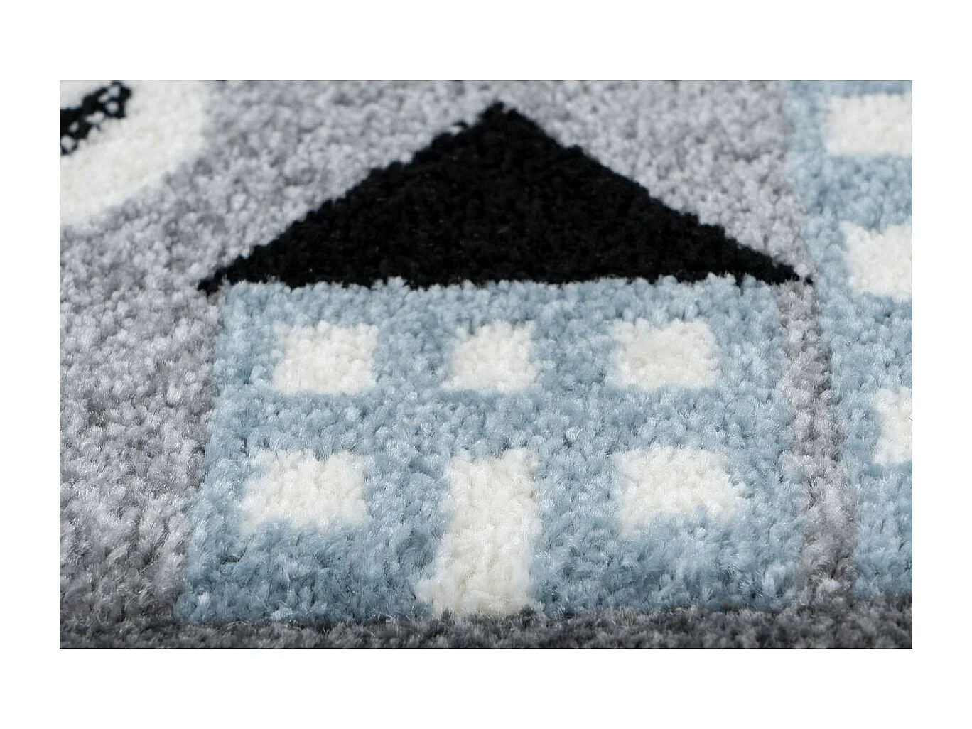 Tapis de Chambre Enfant Voiture "Marree" Argent 80 x 150 cm