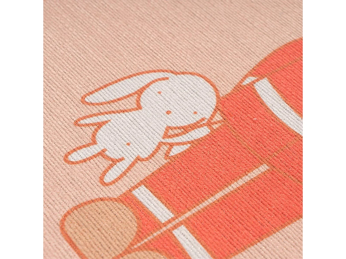 Tapis Enfant Imprimé "Bambini" Orange 120 x 180 cm