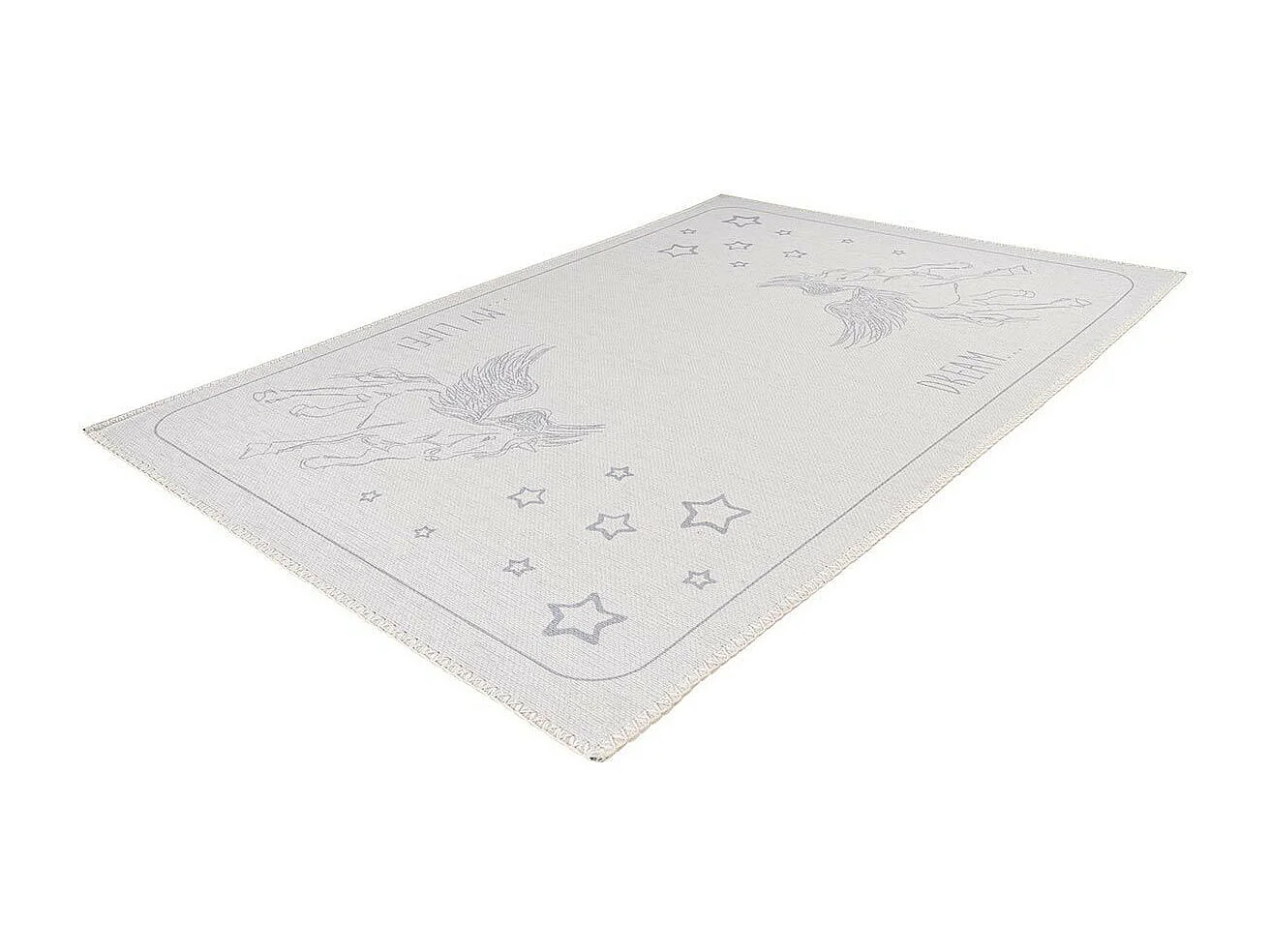 Tapis Enfant Imprimé "Bambini III" Gris 120 x 180 cm