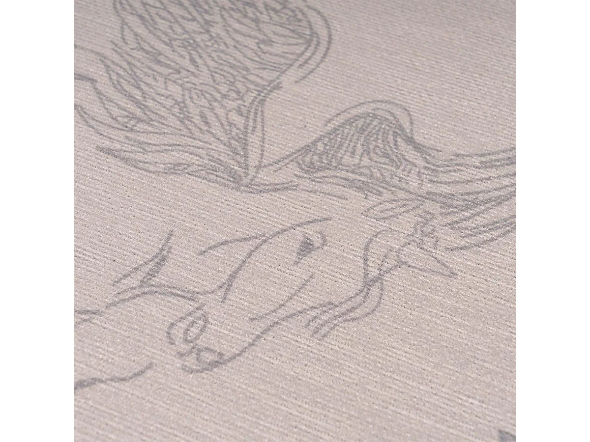 Tapis Enfant Imprimé "Bambini III" Gris 120 x 180 cm