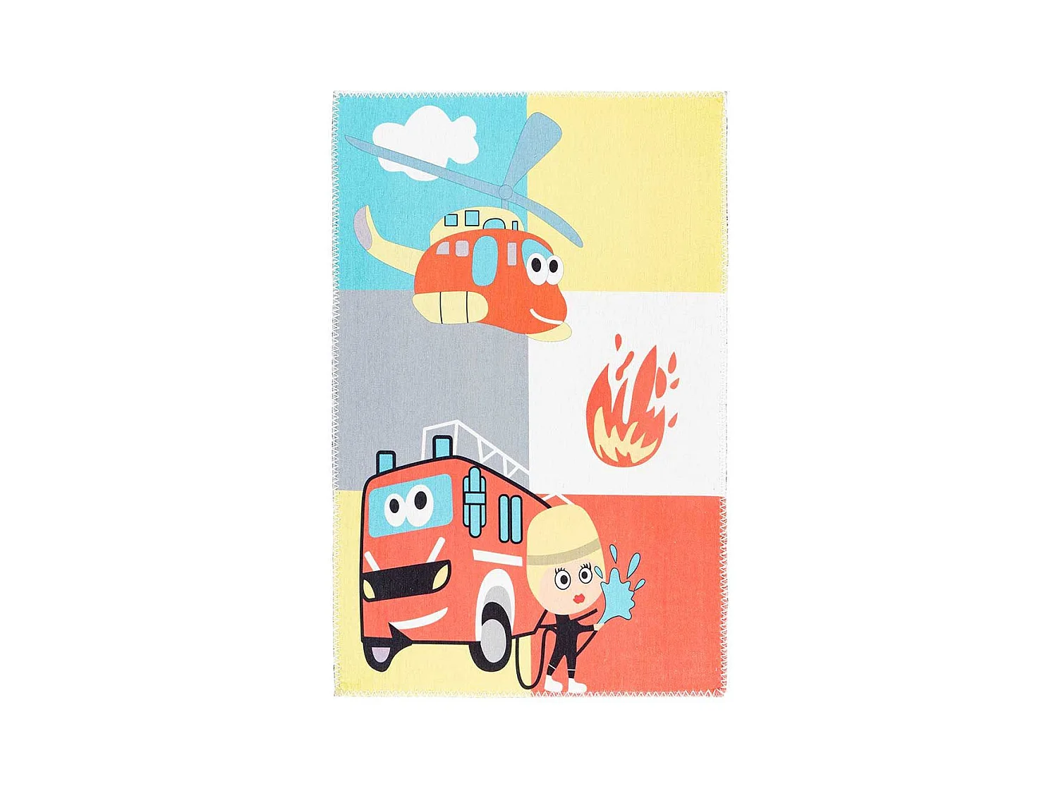 Tapis Enfant Imprimé "Playground III" Multicolore 120 x 180 cm