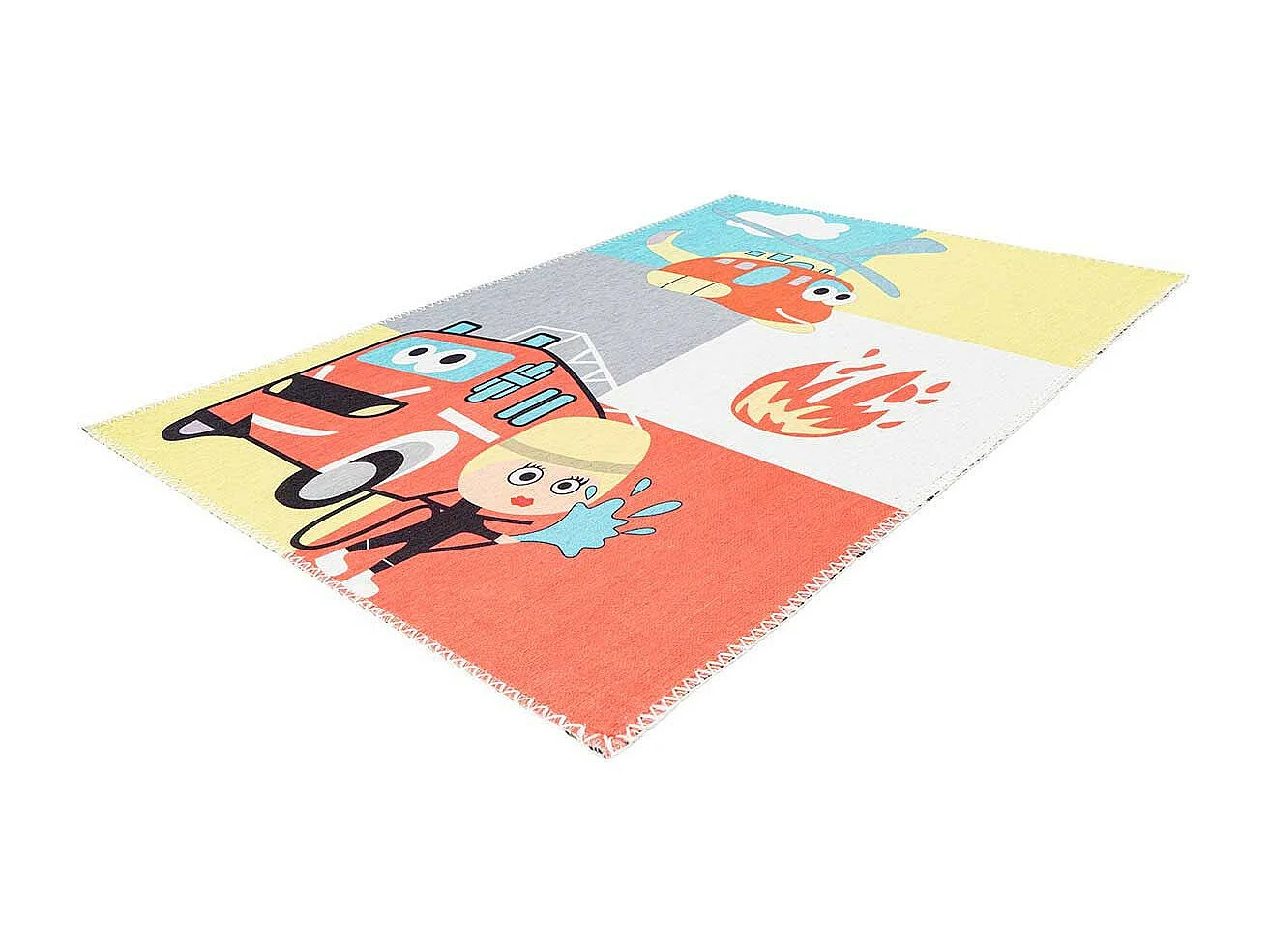 Tapis Enfant Imprimé "Playground III" Multicolore 120 x 180 cm