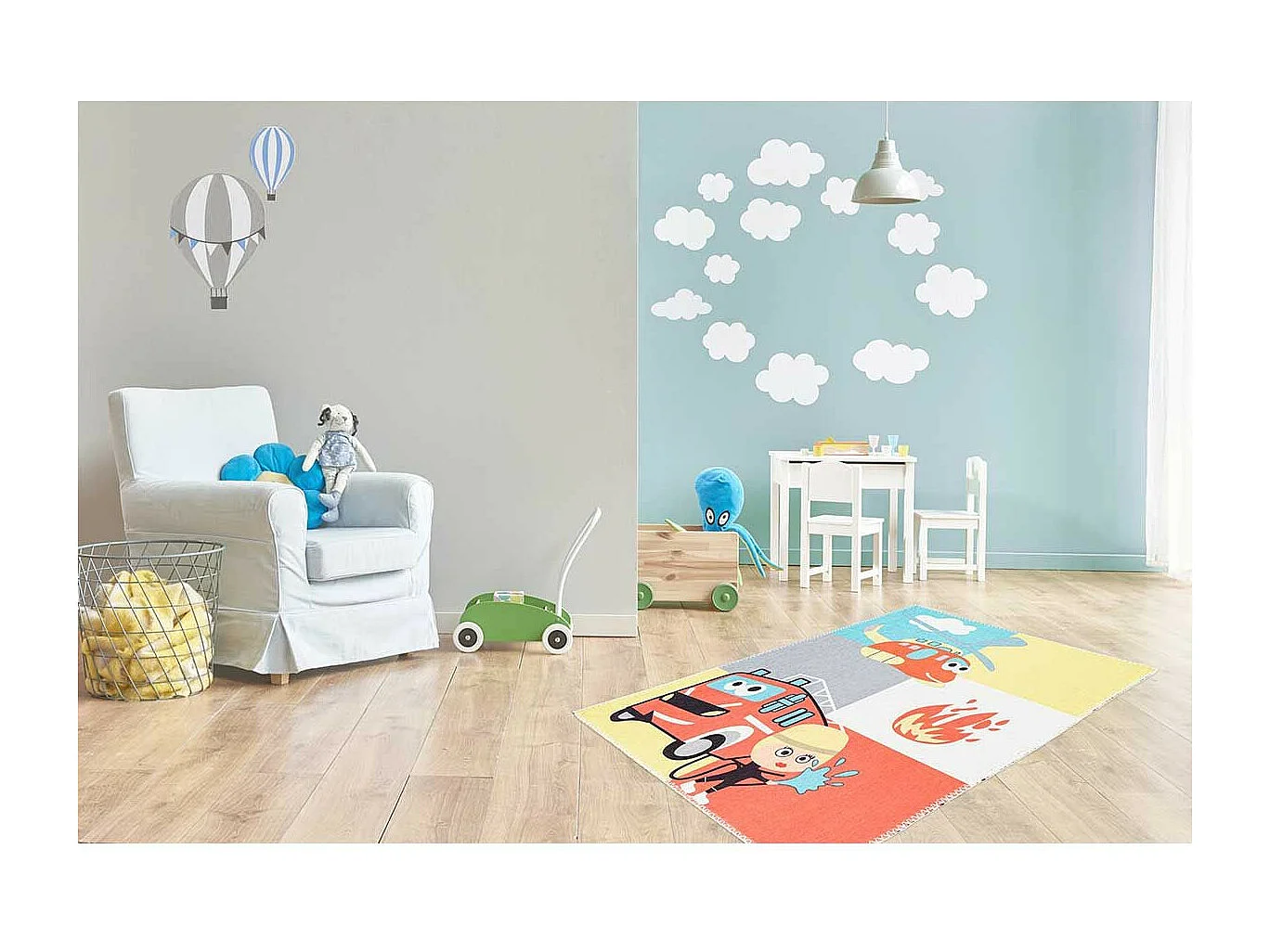 Tapis Enfant Imprimé "Playground III" Multicolore 120 x 180 cm