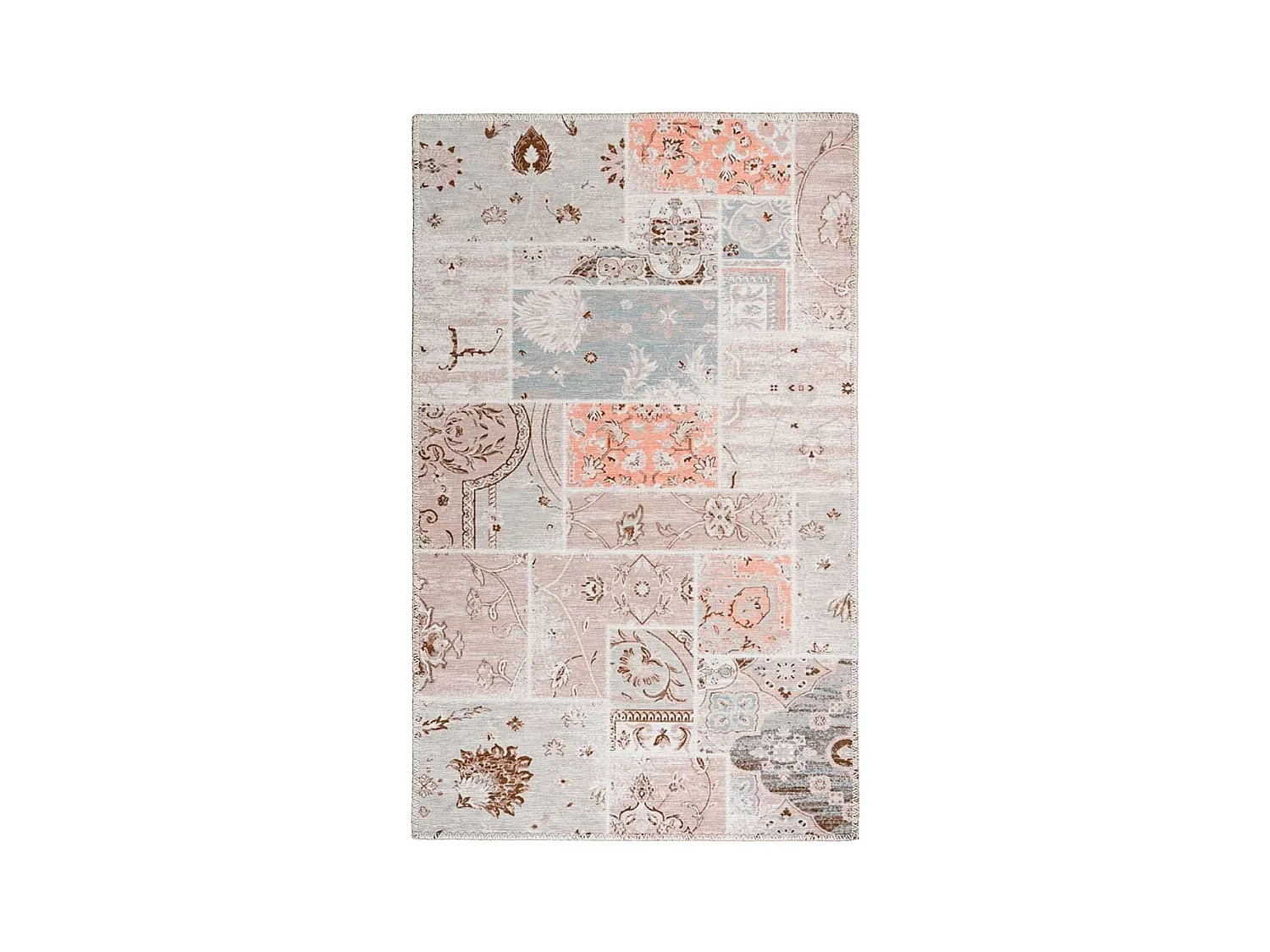 Tapis Tissé Imprimé Vintage "Peron II" Multicolore 120 x 180 cm