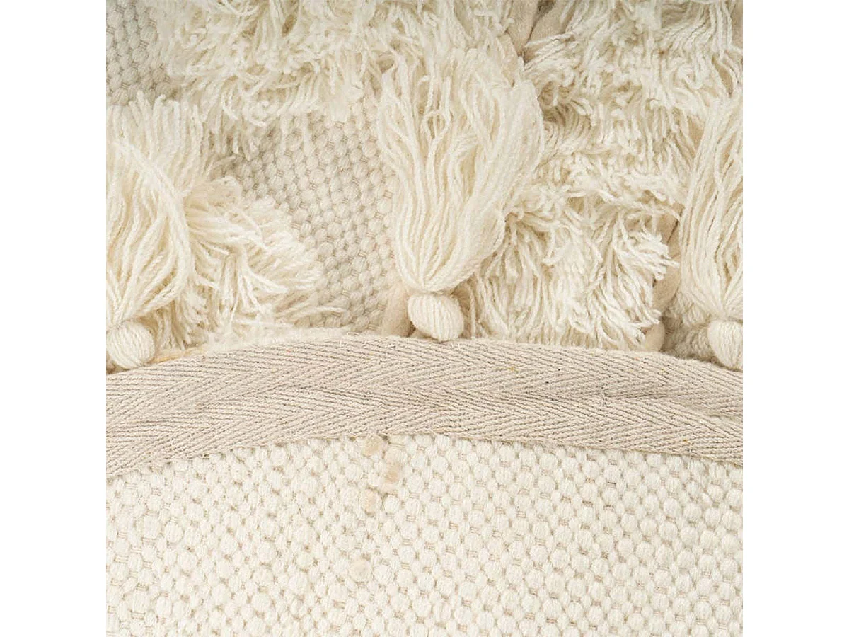 Tapis Bohème Tissé à la Main "Bohist" 160cm Crème