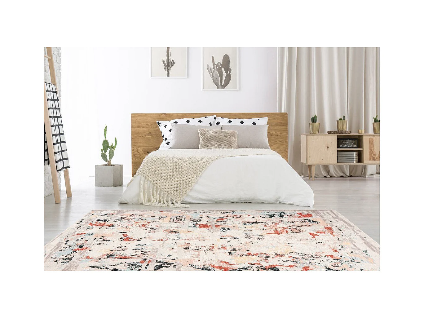 Tapis Vintage Tissé à la Main "Piedmont" Multicolore 200 x 290 cm