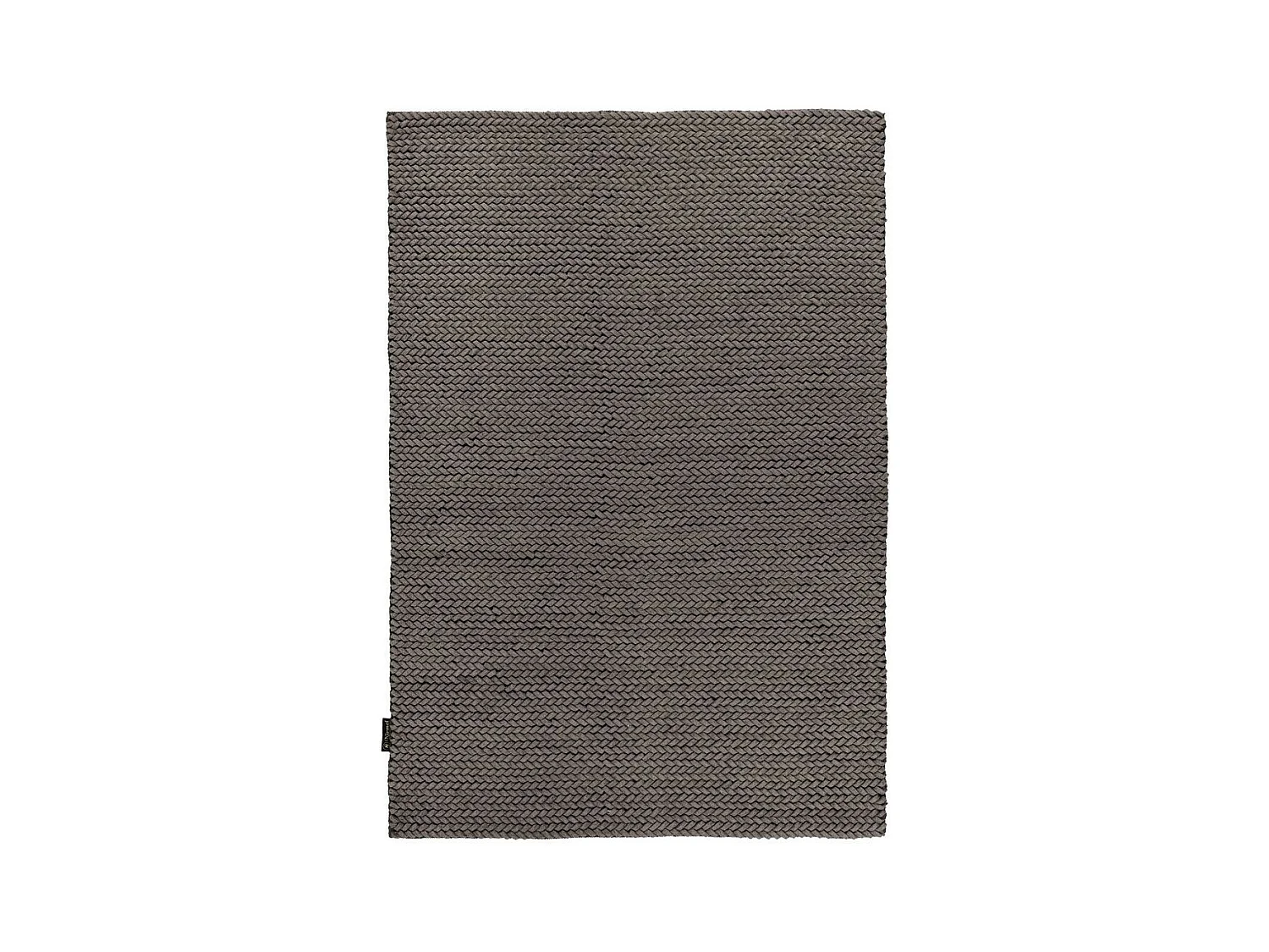 Tapis en Laine Tissé à la Main "Robbie" Gris 120 x 170 cm