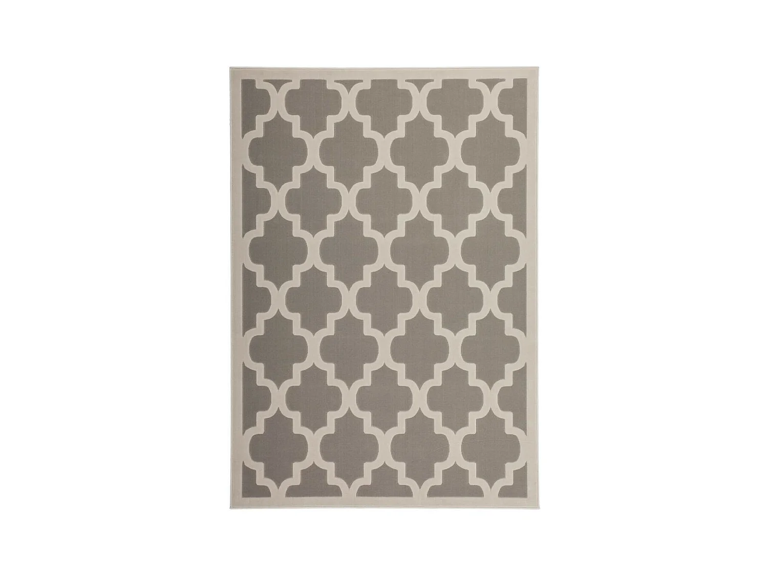 Tapis Vintage à Poils Courts "Manolya" Taupe 160 x 230 cm