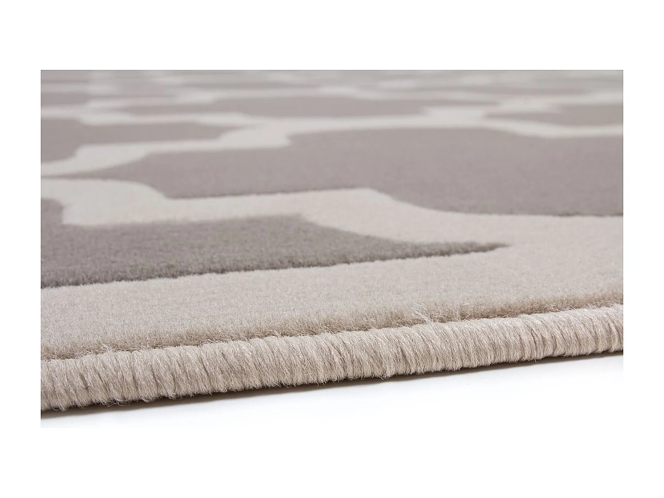 Tapis Vintage à Poils Courts "Manolya" Taupe 160 x 230 cm