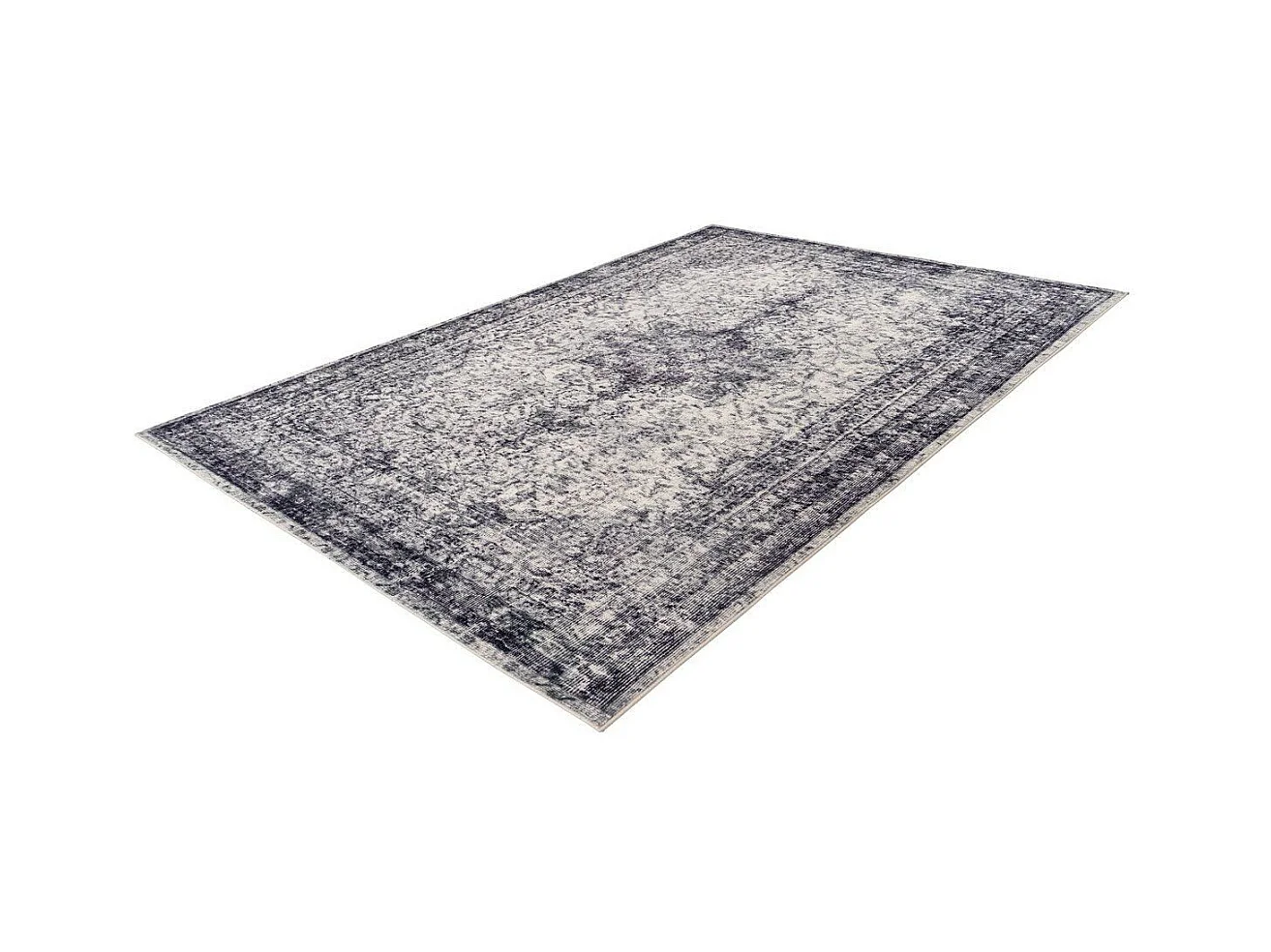 Tapis Rétro Tissé à la Main "Piedmont" Gris 200 x 290 cm