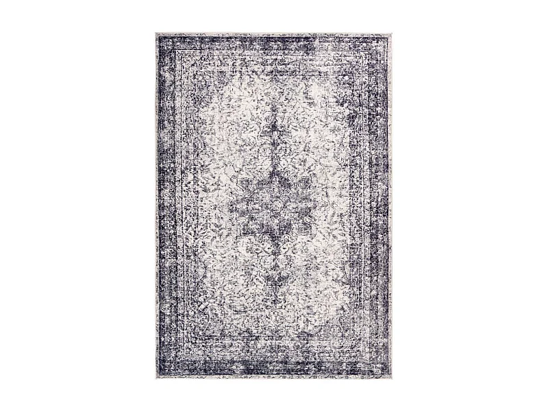 Tapis Rétro Tissé à la Main "Piedmont" Gris 200 x 290 cm