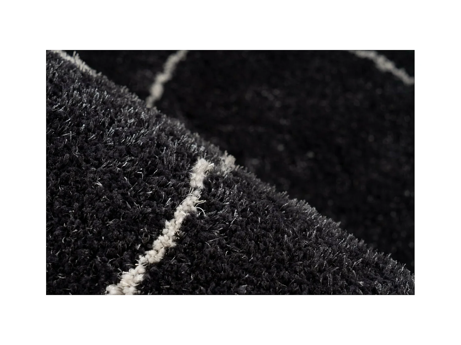 Tapis Géométrique "Orlando" Anthracite 80 x 150 cm