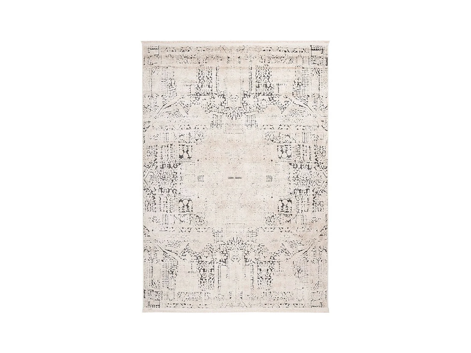 Tapis Imprimé Vintage "Palace" Gris 200 x 290 cm