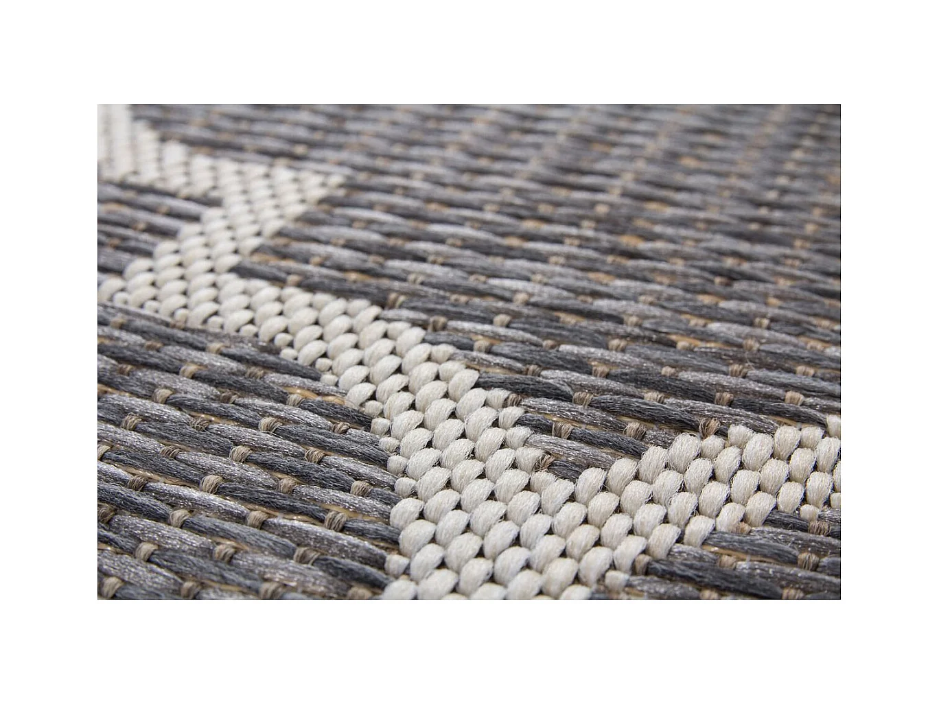 Tapis Tissé à Poils Courts "Batu" Gris 80 x 230 cm