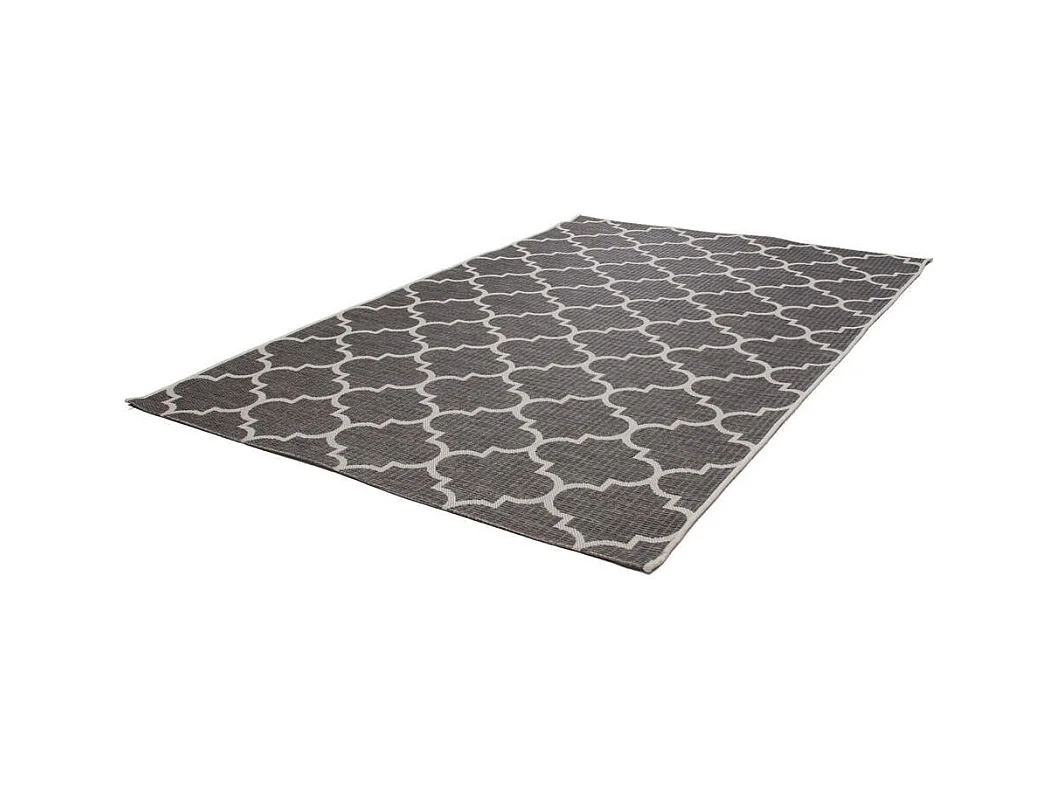 Tapis Tissé à Poils Courts "Batu" Gris 80 x 230 cm