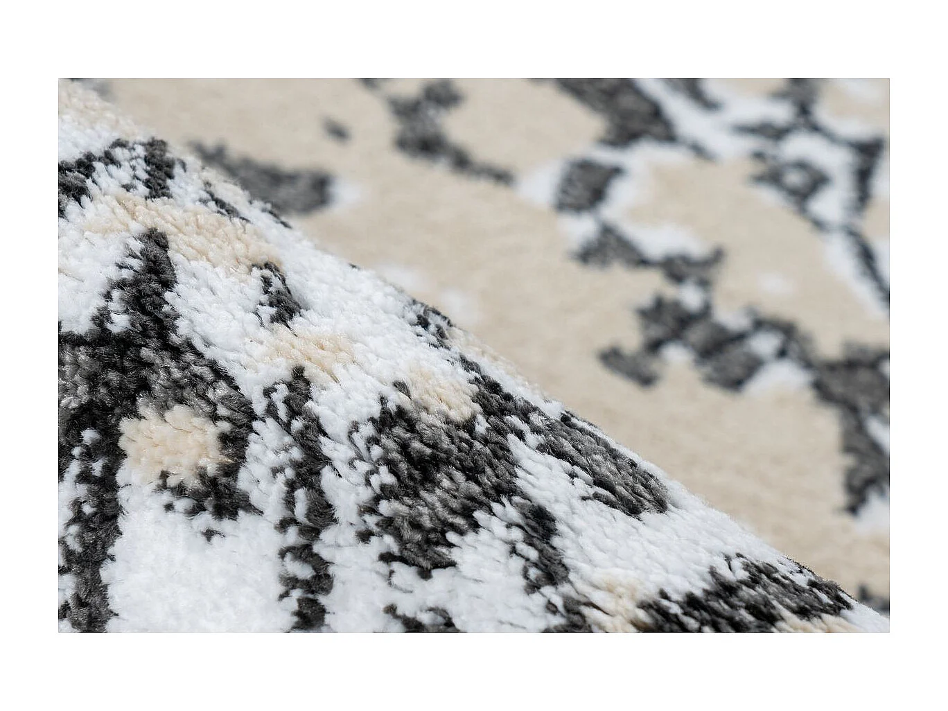 Tapis Vintage à Poils Courts "Broadway VI" Gris 160 x 230 cm