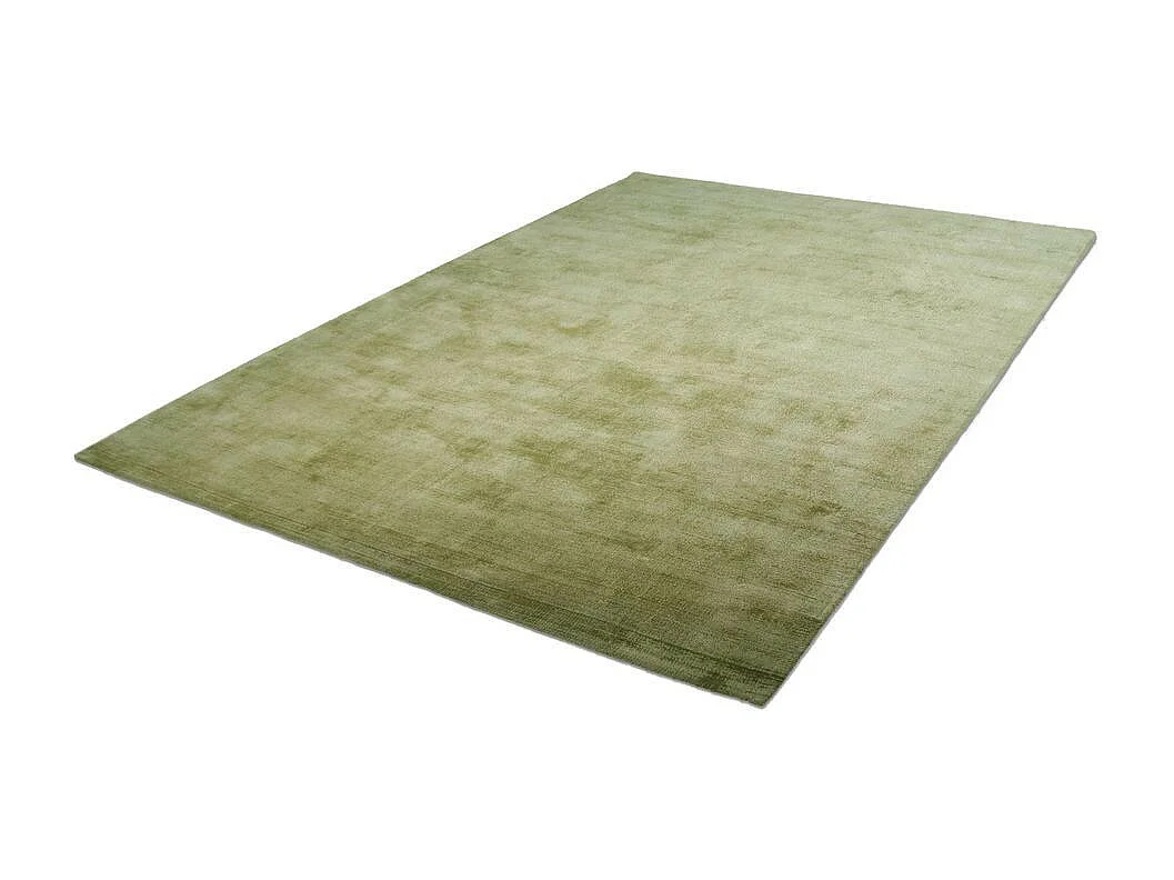 Tapis à Poils Courts Fait Main "Luxury I" Vert 120 x 170 cm