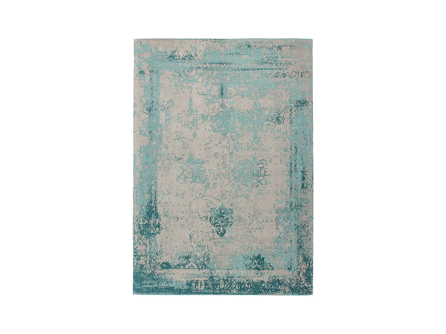 Tapis Vintage Tissé "Nostalgia" Turquoise 120 x 170 cm