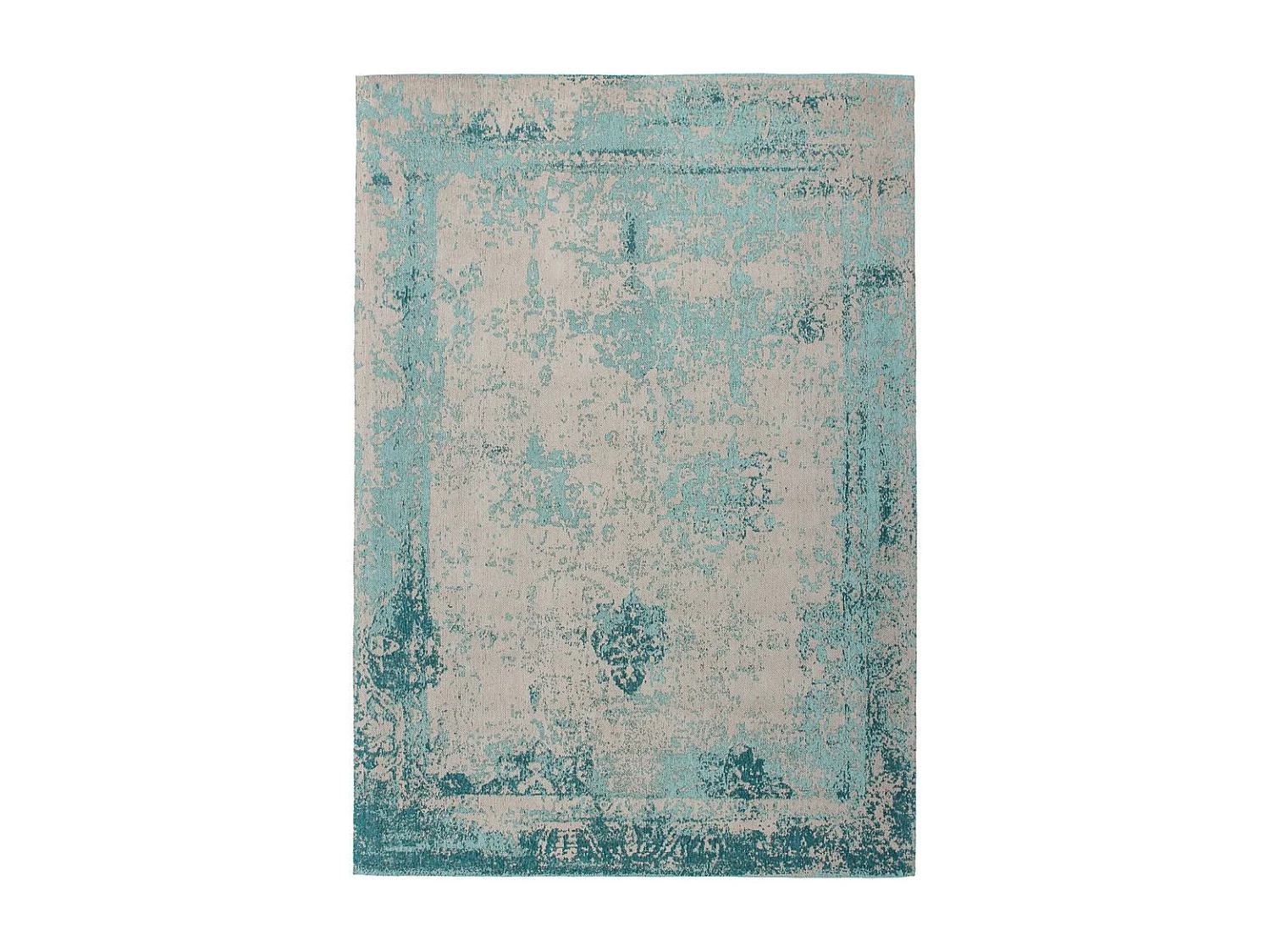 Tapis Vintage Tissé "Nostalgia" Turquoise 120 x 170 cm