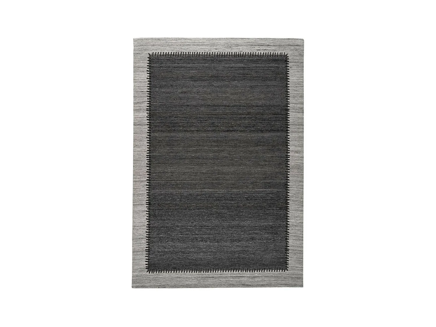 Tapis Imprimé à Poils Courts "Phoenix" Anthracite 80 x 150 cm