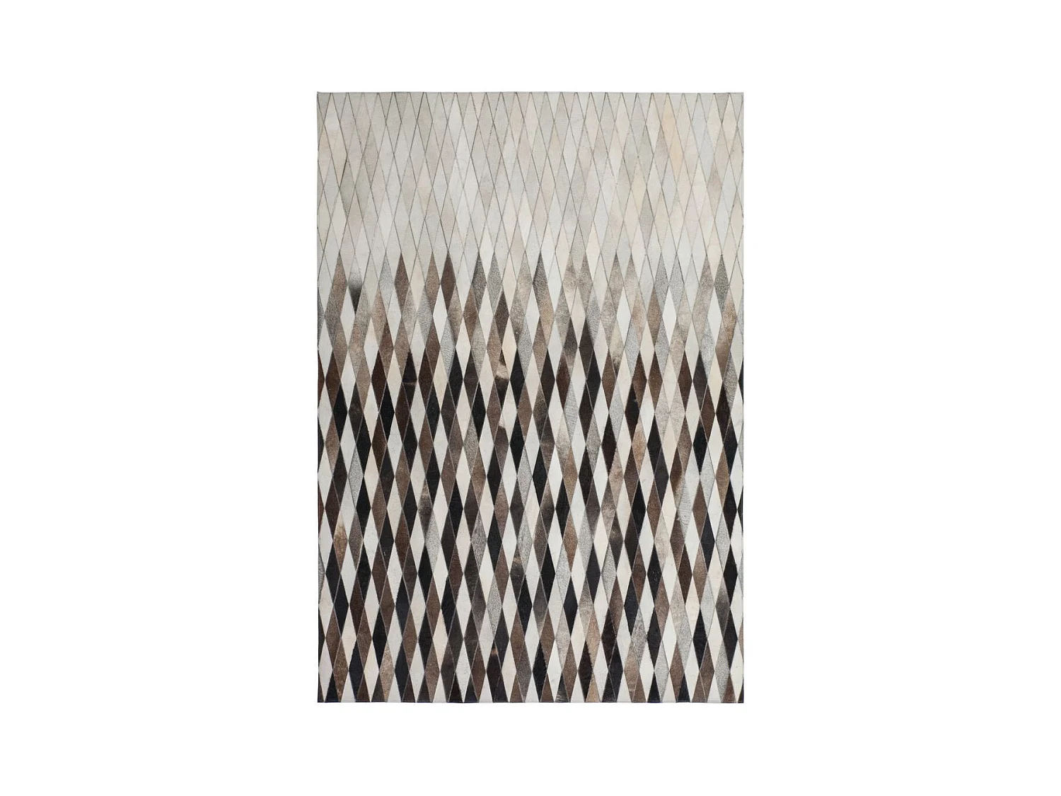 Tapis en Cuir Fait Main "Lavish" Gris 160 x 230 cm