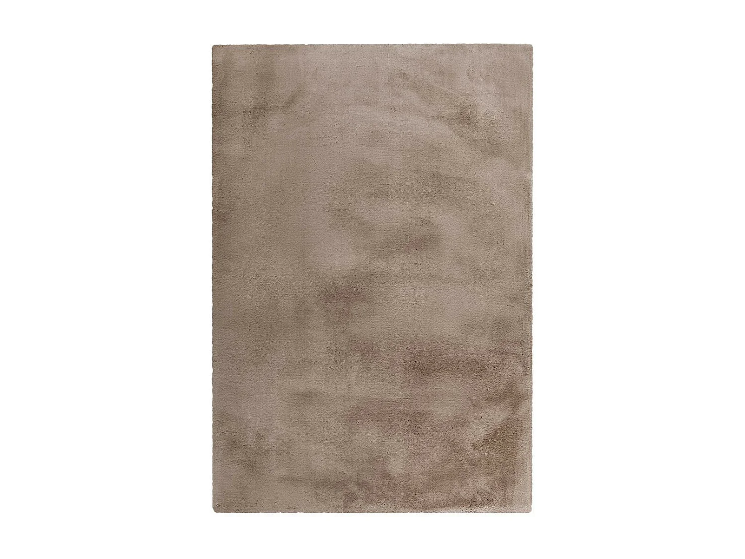 Tapis Uni Doux à Poils Longs "Rabbit" Taupe 80 x 150 cm