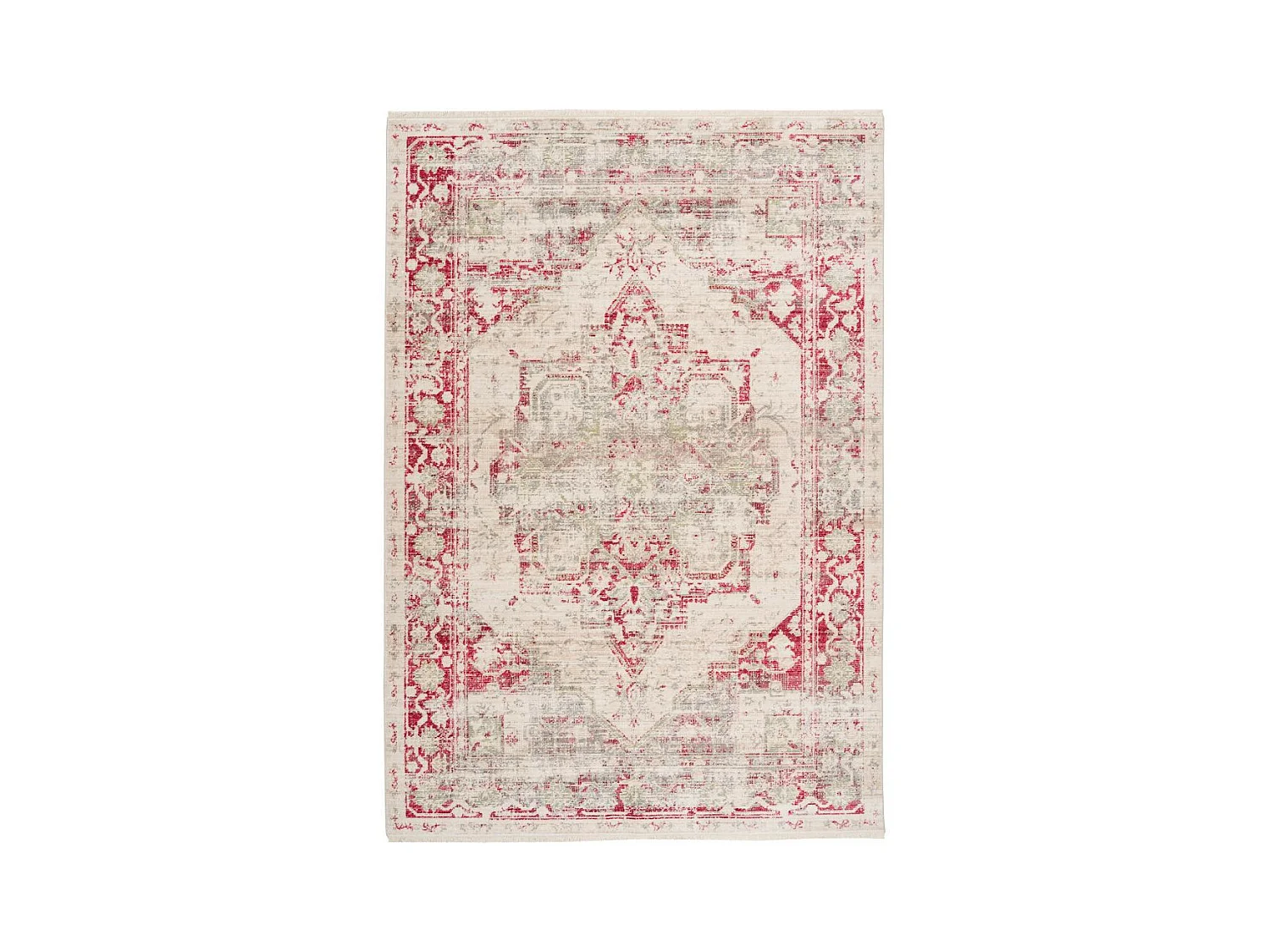 Tapis Vintage à Poils Courts "Baroque I" Multicolore 200 x 290 cm