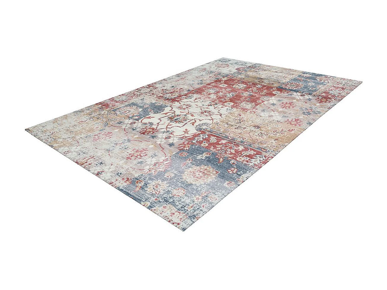 Tapis Vintage à Poils Courts "Indiana V" Multicolore 200 x 290 cm