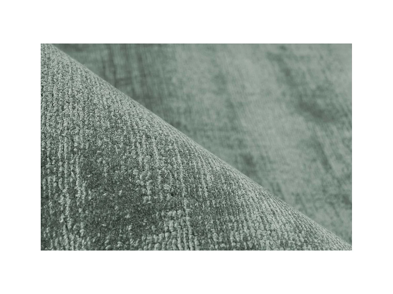 Tapis à Poils Courts Fait Main "Luxury I" Menthe 80 x 150 cm