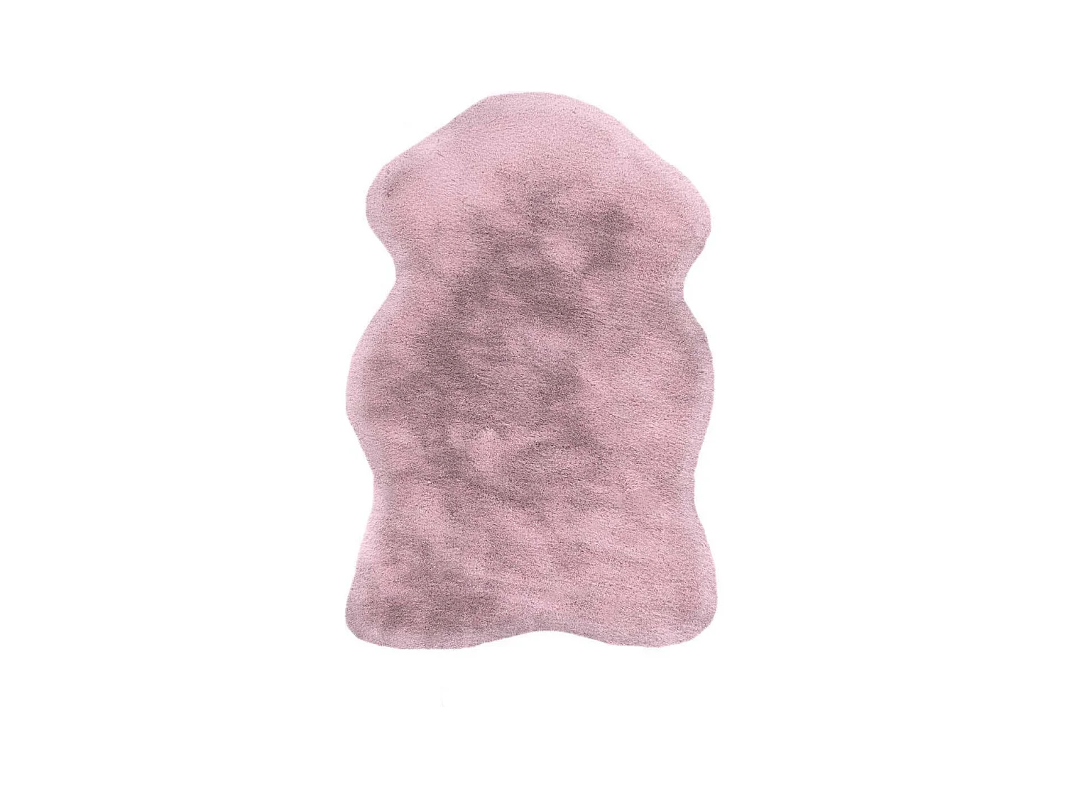Tapis Uni Doux Poils Longs "Rabbit" 60x90cm Rose