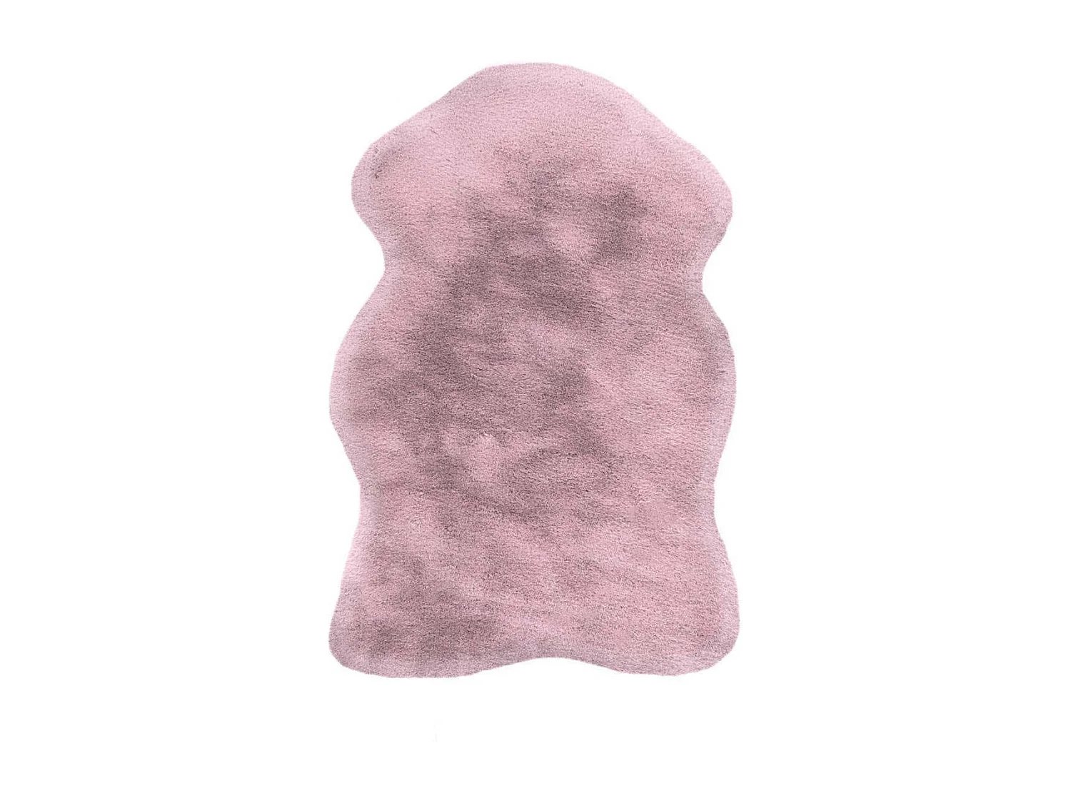 Tapis Uni Doux Poils Longs "Rabbit" 60x90cm Rose