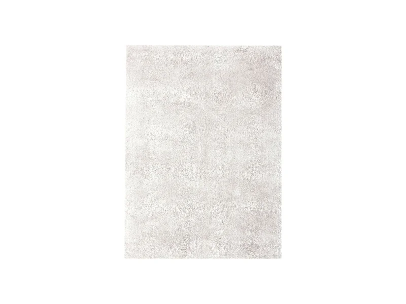 Tapis Shaggy Fait Main "Bali" Ivoire 80 x 150 cm