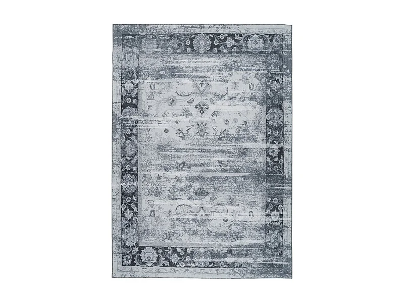 Tapis Vintage Motif Oriental "Galaxy II" Bleu 120 x 180 cm