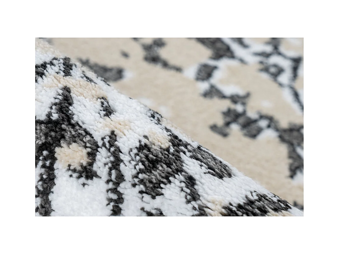 Tapis Vintage à Poils Courts "Broadway VI" Gris 120 x 170 cm