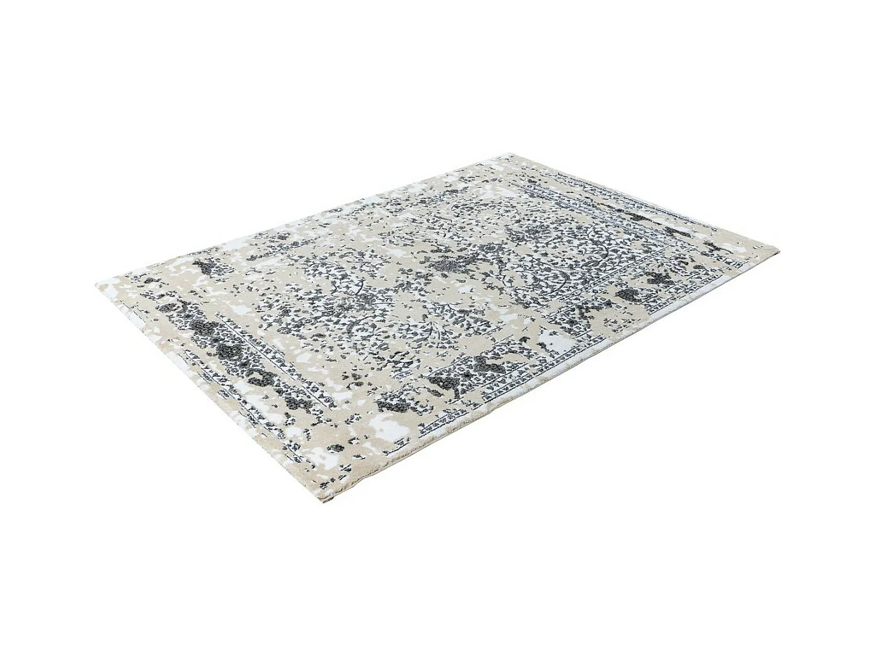 Tapis Vintage à Poils Courts "Broadway VI" Gris 120 x 170 cm