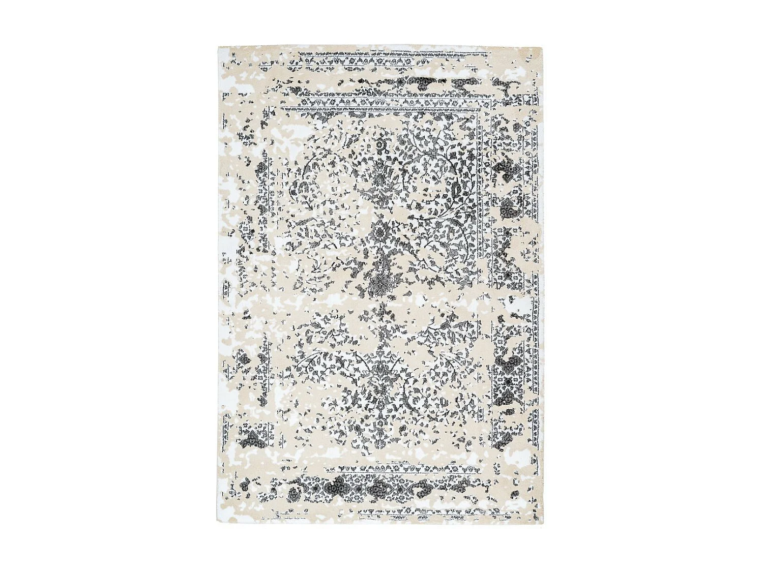 Tapis Vintage à Poils Courts "Broadway VI" Gris 120 x 170 cm