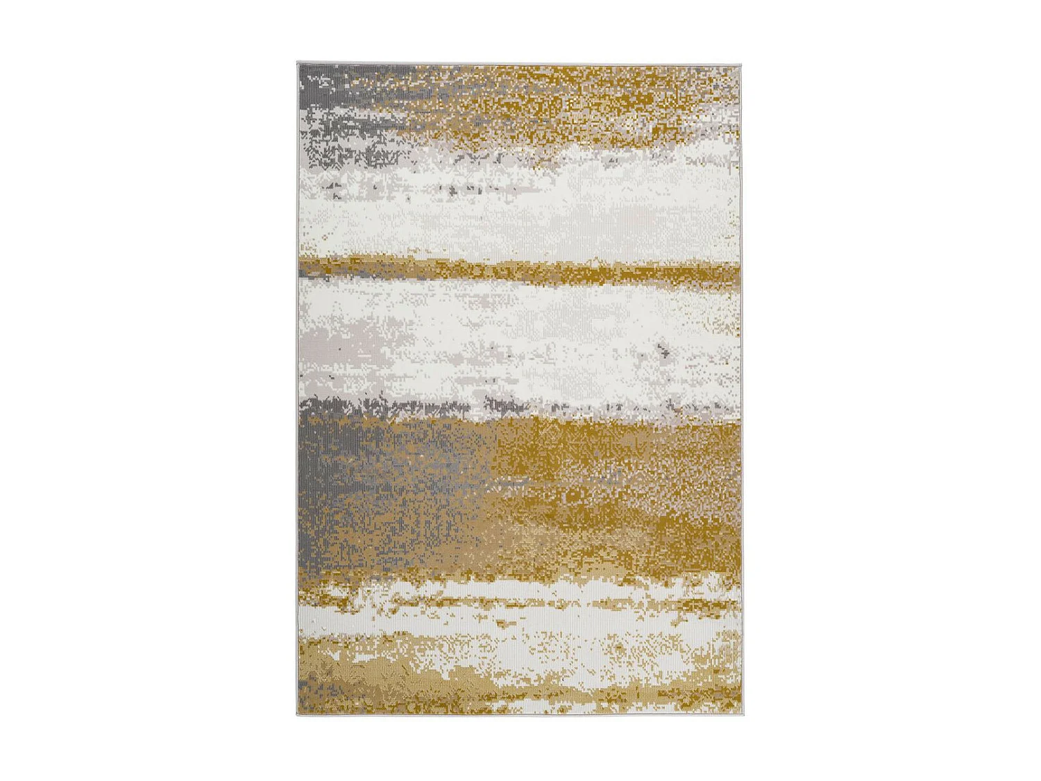 Tapis Vintage à Poils Courts "Esperanto V" Jaune 120 x 170 cm