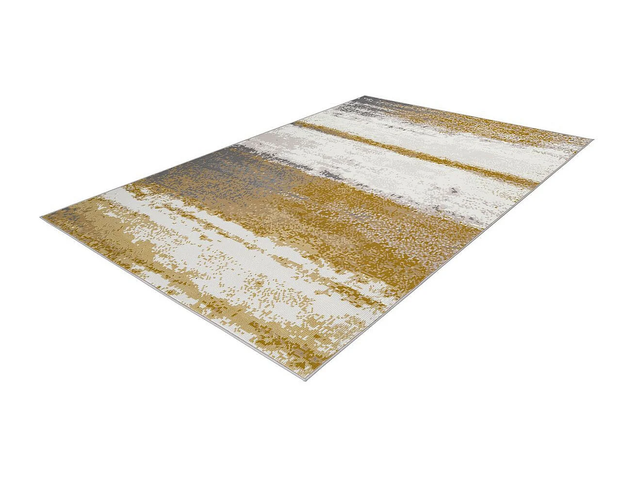 Tapis Vintage à Poils Courts "Esperanto V" Jaune 120 x 170 cm