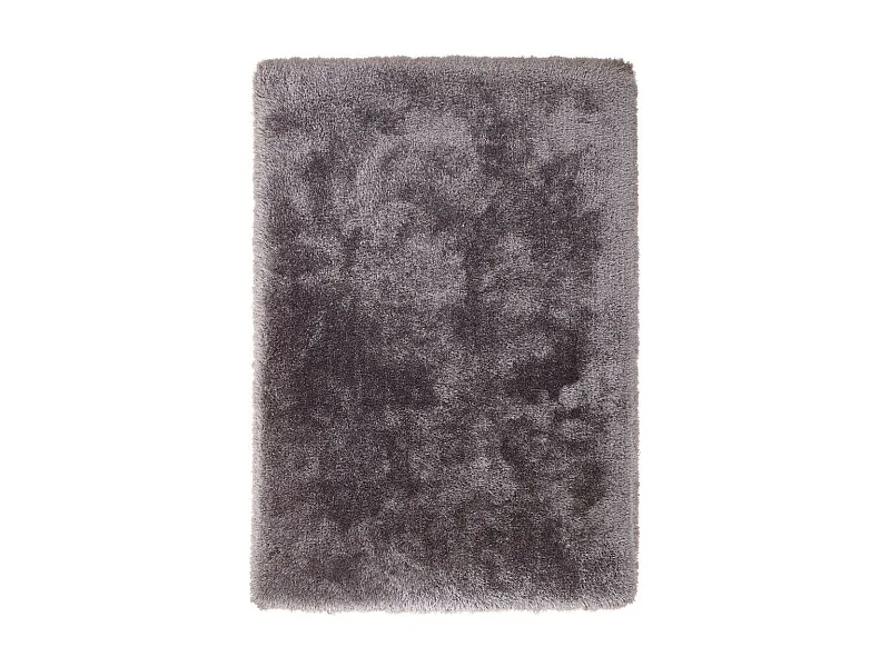 Tapis Shaggy Fait Main "Cosy" Argent 80 x 150 cm