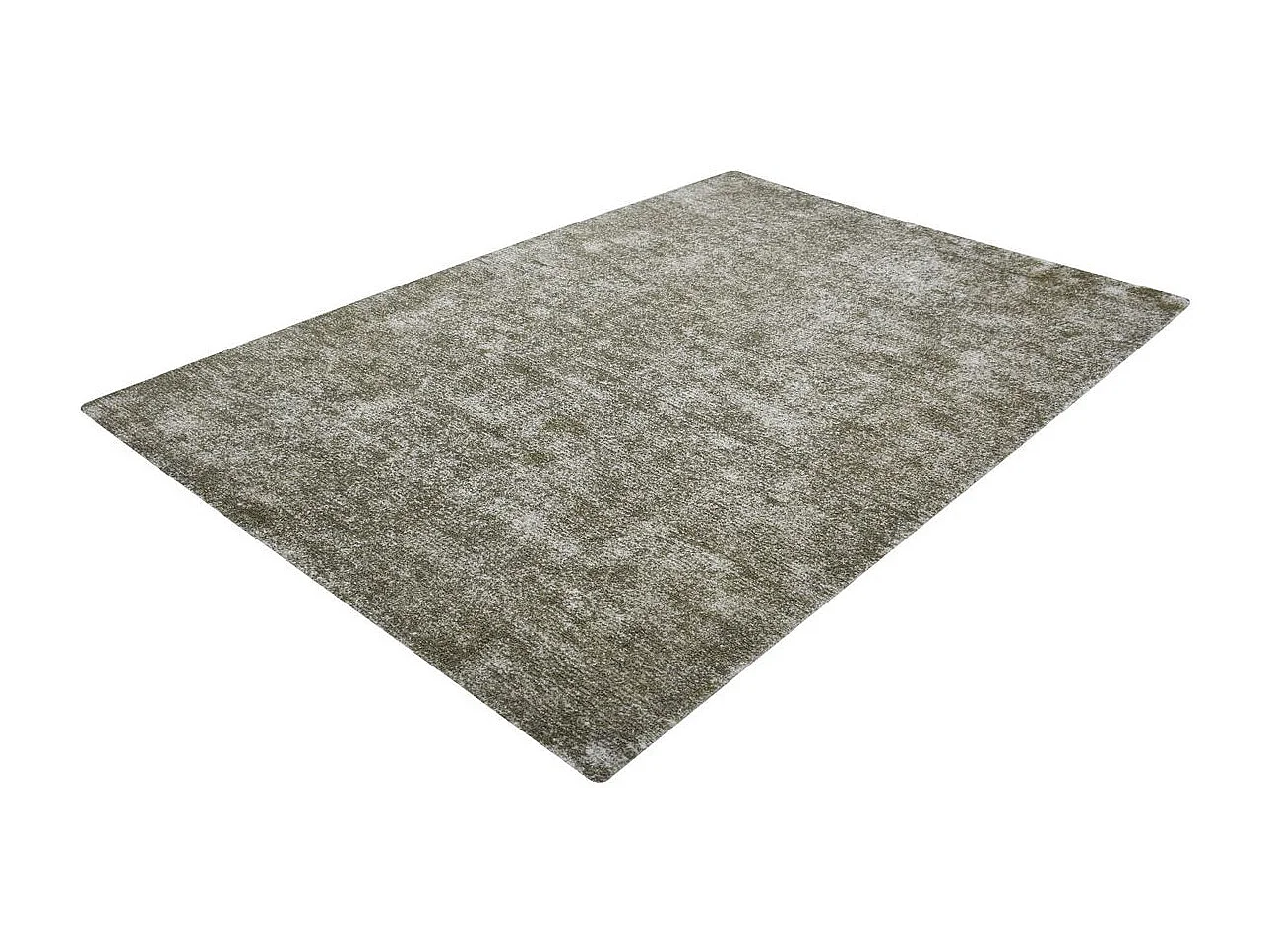 Tapis Vintage Tissé à la Main "Etna" Argent & Vert 80 x 150 cm