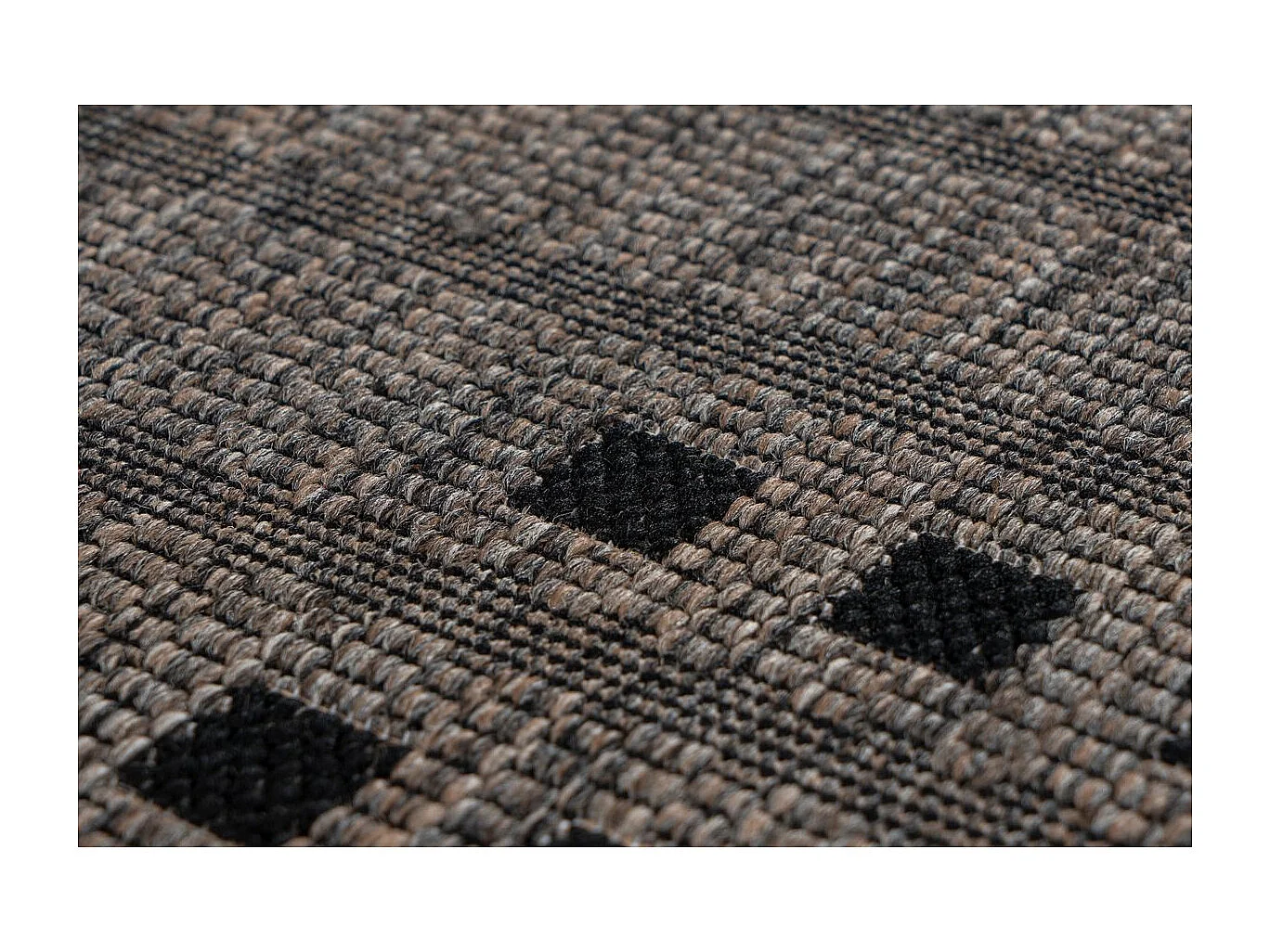 Tapis d'Extérieur à Poils Courts "Malang" Taupe 200 x 290 cm