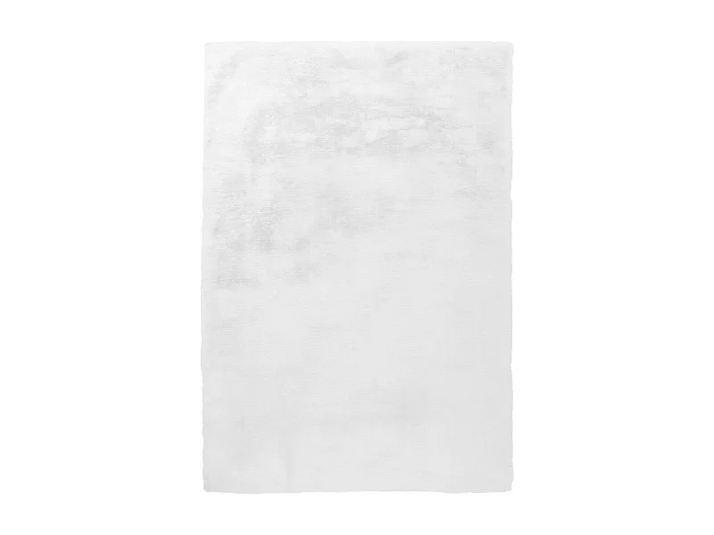 Tapis Tufté à la Main à Poils Longs "Rabbit" Blanc 160 x 230 cm