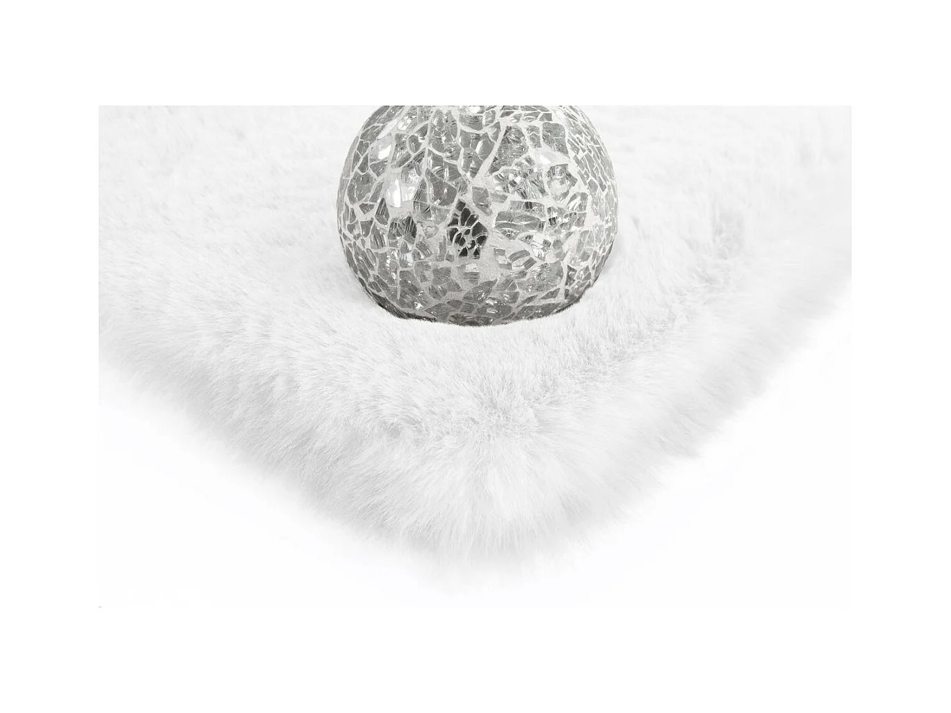 Tapis Tufté à la Main à Poils Longs "Rabbit" Blanc 160 x 230 cm