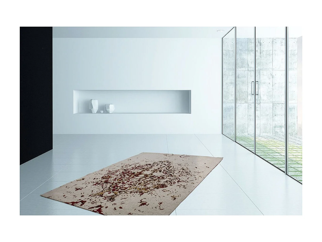 Tapis à Poils Courts Fait Main "Ballerina" Orange 120 x 170 cm