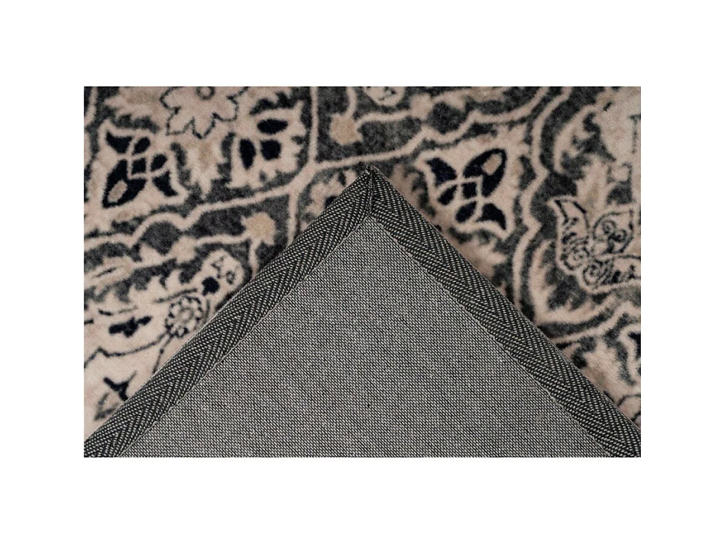 Tapis Tissé Rétro à Poils Ras "Saphira" Beige 120 x 170 cm